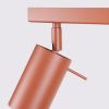 Plafonnier Acier Ocre Rouge GU10 6 Ring