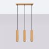 Suspension Aluminium Doré GU10 3 Karbon Line