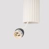 Suspension Aluminium Beige GU10 1 Karbon