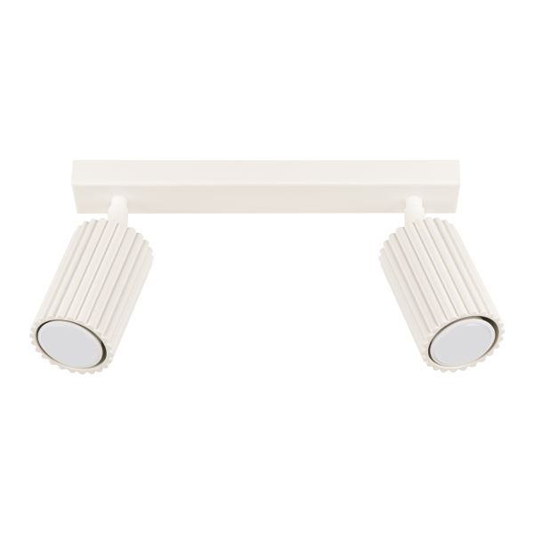 Plafonnier Aluminium Beige GU10 2 Karbon