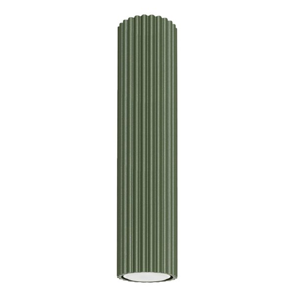 Plafonnier Aluminium Vert Olive GU10 1 Karbon 30