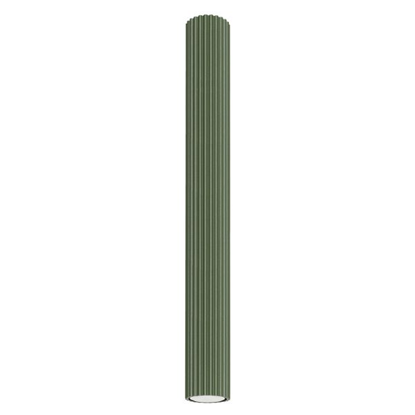 Plafonnier Aluminium Vert Olive GU10 1 Karbon 60