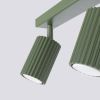 Plafonnier Aluminium Vert Olive GU10 2 Karbon