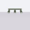 Plafonnier Aluminium Vert Olive GU10 3 Karbon Line