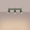 Plafonnier Aluminium Vert Olive GU10 3 Karbon Line