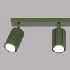 Plafonnier Aluminium Vert Olive GU10 3 Karbon Line