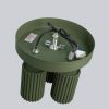 Plafonnier Aluminium Vert Olive GU10 3 Karbon