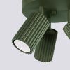 Plafonnier Aluminium Vert Olive GU10 3 Karbon