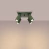 Plafonnier Aluminium Vert Olive GU10 4 Karbon