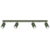 Plafonnier Aluminium Vert Olive GU10 4 Karbon Line