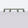 Plafonnier Aluminium Vert Olive GU10 4 Karbon Line