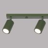 Plafonnier Aluminium Vert Olive GU10 4 Karbon Line