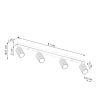 Plafonnier Aluminium Vert Olive GU10 4 Karbon Line