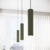 Plafonnier Aluminium Vert Olive GU10 6 Karbon