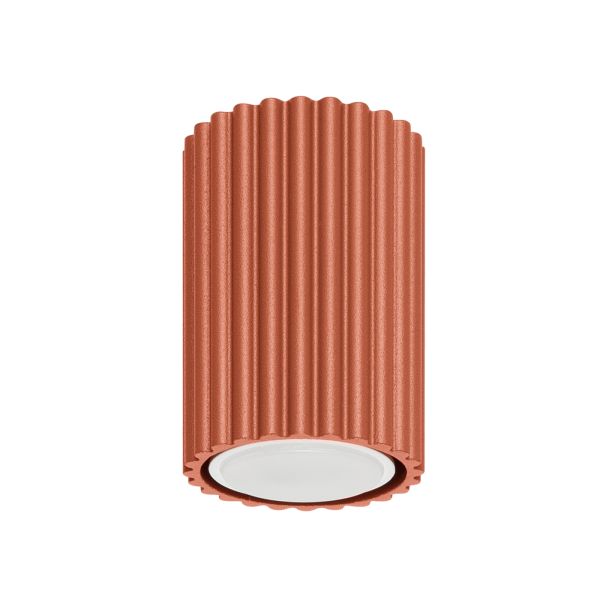 Plafonnier Aluminium Ocre Rouge GU10 1 Karbon 10