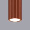 Plafonnier Aluminium Ocre Rouge GU10 1 Karbon 10