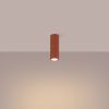 Plafonnier Aluminium Ocre Rouge GU10 1 Karbon 20