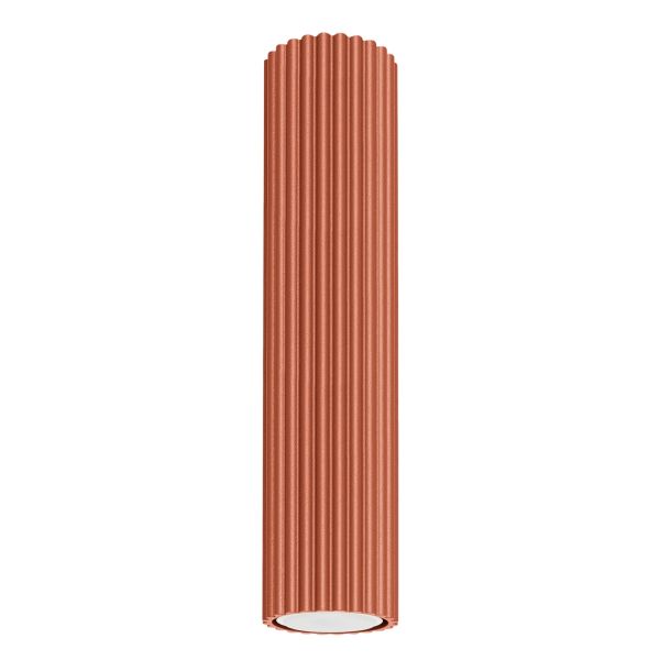 Plafonnier Aluminium Ocre Rouge GU10 1 Karbon 30
