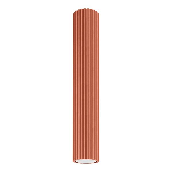 Plafonnier Aluminium Ocre Rouge GU10 1 Karbon 40