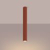 Plafonnier Aluminium Ocre Rouge GU10 1 Karbon 60