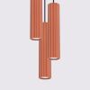 Suspension Aluminium Ocre Rouge GU10 3 Karbon