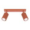 Plafonnier Aluminium Ocre Rouge GU10 2 Karbon