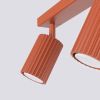 Plafonnier Aluminium Ocre Rouge GU10 2 Karbon