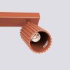 Plafonnier Aluminium Ocre Rouge GU10 3 Karbon Line
