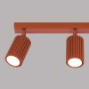 Plafonnier Aluminium Ocre Rouge GU10 3 Karbon Line