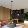 Plafonnier Aluminium Ocre Rouge GU10 3 Karbon Line