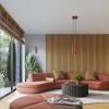 Plafonnier Aluminium Ocre Rouge GU10 3 Karbon Line