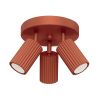 Plafonnier Aluminium Ocre Rouge GU10 3 Karbon