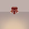 Plafonnier Aluminium Ocre Rouge GU10 3 Karbon