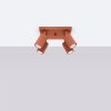 Plafonnier Aluminium Ocre Rouge GU10 4 Karbon
