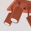 Plafonnier Aluminium Ocre Rouge GU10 4 Karbon