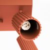 Plafonnier Aluminium Ocre Rouge GU10 4 Karbon