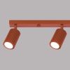 Plafonnier Aluminium Ocre Rouge GU10 4 Karbon Line