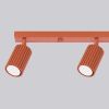 Plafonnier Aluminium Ocre Rouge GU10 4 Karbon Line