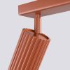 Plafonnier Aluminium Ocre Rouge GU10 4 Karbon Line