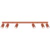 Plafonnier Aluminium Ocre Rouge GU10 6 Karbon