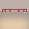 Plafonnier Aluminium Ocre Rouge GU10 6 Karbon