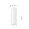 Applique Aluminium Beige GU10 2 Karbon 20