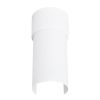 Plafonnier Acier Blanc E27 1 Flash