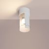 Plafonnier Acier Blanc E27 1 Flash