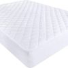 Protège matelas 180x200 cm Polyester Matelasse – Imperméable – Respirant Blanc