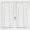 Lot de 2 voilages 60x160 cm Coton Blanc