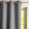 Rideau occultant 140x260 cm Polyester Gris