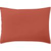 Taie d'oreiller 50x70 cm Percale de Coton Lavé Terre De Sienne