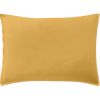 Taie d'oreiller 50x70 cm Percale de Coton Lavé Jaune Moutarde