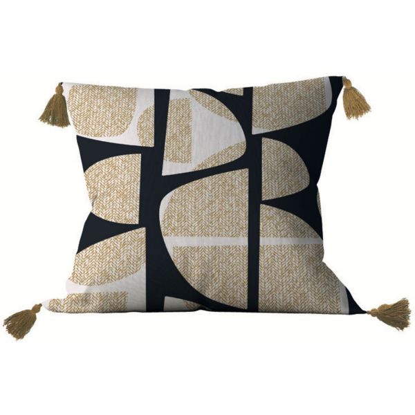 Coussin déco Réversible 40x40 cm Coton Nobaly